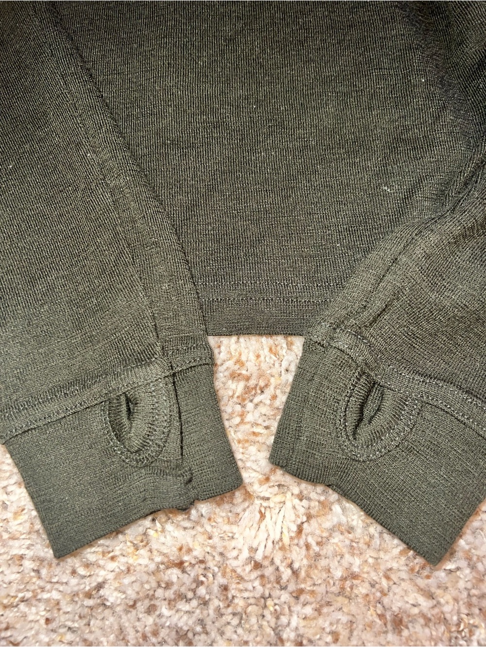 Classic green Long-Sleeve kids Top 100% Wool - Picture 4 of 7